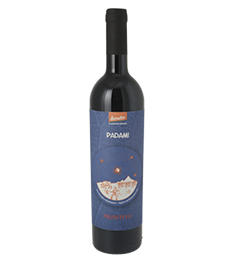 Ekologiskt italienskt rött vin Primitivo Padami